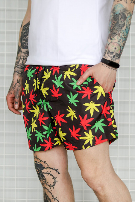 Szorty kąpielowe Vdlk - Print Cannabis Color - #8031019