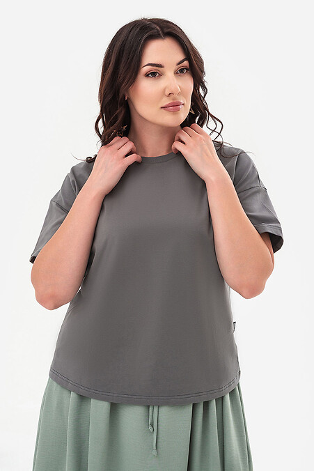 T-shirt SENA grafitowy - #3043176