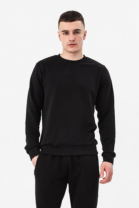 Męski czarny longsleeve - #7775230