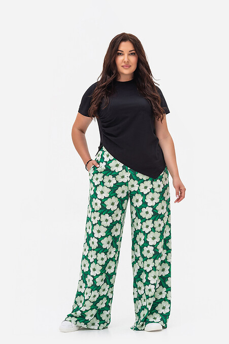 Zielone spodnie EVA - #3043237