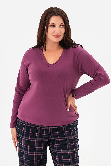 Longsleeve NIA-2 bordowy - #3043302