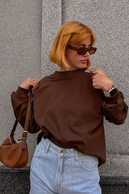 Damska bluza Reload - Choco, brązowa - #8031374