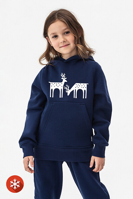 Dziecięca bluza z kapturem CLIFF-D "Deer" - #9001452