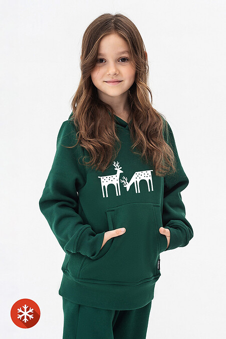 Dziecięca bluza z kapturem CLIFF-D "Deer" - #9001454