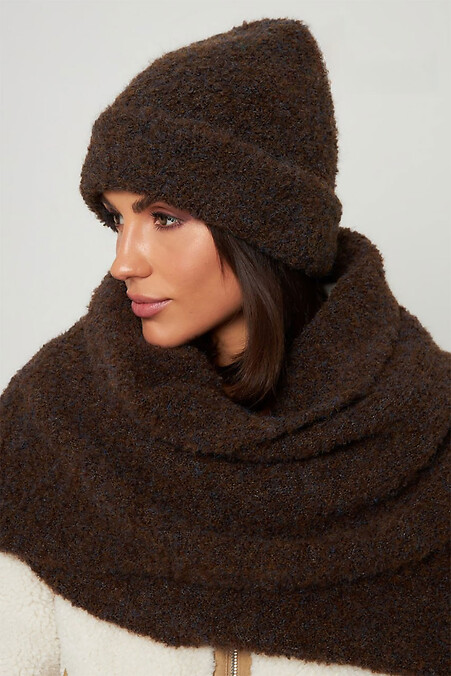 Kapelusz damski MISSY CHIA w kolorze czekoladowym - #4496510