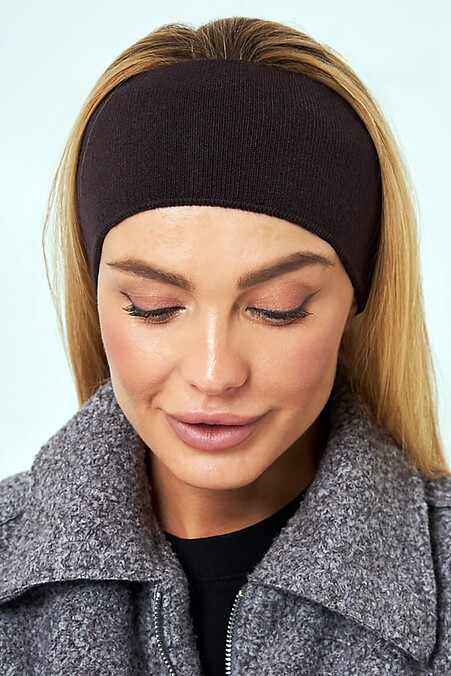 Opaska damska Elora 2, bordowa. Czapki i berety. Kolor: brązowy. #4496526