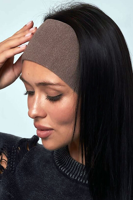 Damska opaska na głowę Missy, sepia - #4496550