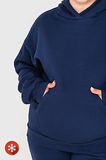 Damski ocieplany dres KAMALA w kolorze granatowym – bluza z kapturem i spodnie dresowe Garne 3041001 zdjęcie №11