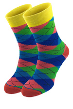 Kolorowe skarpetki Perfi w romby M-SOCKS 2040036 zdjęcie №1