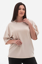 Modna damska bawełniana casualowa koszulka LANI beżowa Garne 3043049 zdjęcie №2