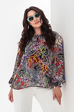 Modna letnia damska bluzka WIND w abstrakcyjnym wzorze Garne 3043070 zdjęcie №1