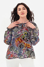 Modna letnia damska bluzka WIND w abstrakcyjnym wzorze Garne 3043070 zdjęcie №4
