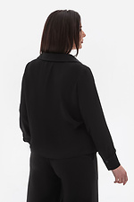 Elegancka bluzka damska MOOD czarna z efektownym kołnierzem Garne 3043092 zdjęcie №2