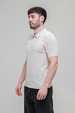 Modne męskie polo POLO z wysokiej jakości tkaniny Lacoste w kolorze beżowym Garne 3043096 zdjęcie №2