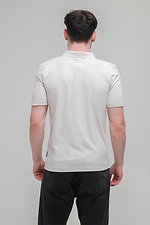 Modne męskie polo POLO z wysokiej jakości tkaniny Lacoste w kolorze beżowym Garne 3043096 zdjęcie №3