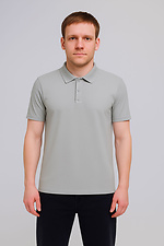 Modne męskie polo POLO z wysokiej jakości tkaniny Lacoste w kolorze szarym Garne 3043099 zdjęcie №1
