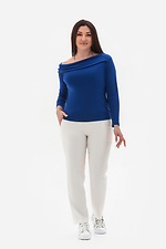 Elegancki damski longsleeve SANNA w intensywnym niebieskim kolorze electric Garne 3043113 zdjęcie №5