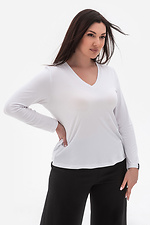 Elegancki damski longsleeve NIA w kolorze białym Garne 3043116 zdjęcie №2