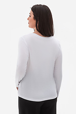 Elegancki damski longsleeve NIA w kolorze białym Garne 3043116 zdjęcie №3