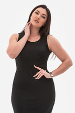 Elegancka sukienka damska MITT bez rękawów w kolorze czarnym na lato Garne 3043142 zdjęcie №1