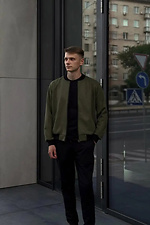 Bomber zamszowy Low, Khaki Reload 8031151 zdjęcie №5