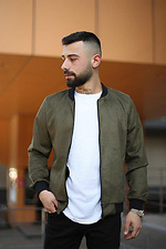 Bomber zamszowy Low, Khaki Reload 8031151 zdjęcie №7
