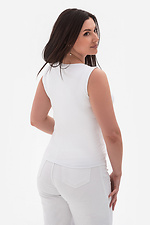 Modny top damski KATYA biały na lato Garne 3043162 zdjęcie №4