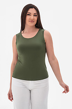 Modny top damski KATYA khaki na lato Garne 3043164 zdjęcie №2