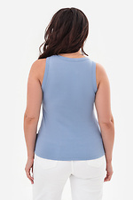 Elegancka niebieska T-shirt damski w prążki ENEE Garne 3043196 zdjęcie №3