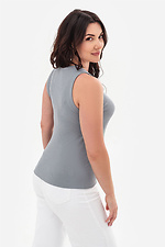 Elegancki szary T-shirt damski w prążki ENEE Garne 3043198 zdjęcie №2