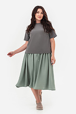 Elegancka lekka zielona spódnica damska SUMMER Garne 3043203 zdjęcie №7