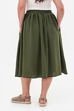 Elegancka lekka spódnica damska SUMMER w kolorze khaki Garne 3043204 zdjęcie №3