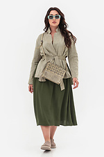 Elegancka lekka spódnica damska SUMMER w kolorze khaki Garne 3043204 zdjęcie №5