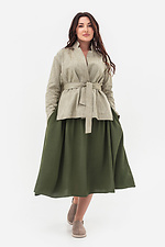 Elegancka lekka spódnica damska SUMMER w kolorze khaki Garne 3043204 zdjęcie №6
