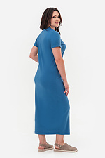 Elegancka niebieska sukienka damska Garne 3043214 zdjęcie №3
