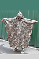 Poncho przeciwdeszczowe w militarnym kolorze pixel (5194)  8046225 zdjęcie №2