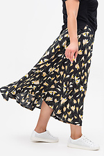 Letnia czarna spódnica DINA w kwiaty o długości midi Plus Size Garne 3043228 zdjęcie №5