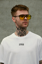 Męska oversize koszulka z nadrukiem Without Dollar White Without 8049252 zdjęcie №5