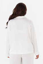 Biała koszula damska DREAM o kroju oversize Plus Size Garne 3043259 zdjęcie №3