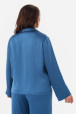 Granatowa koszula damska DREAM o kroju oversize Plus Size Garne 3043260 zdjęcie №2