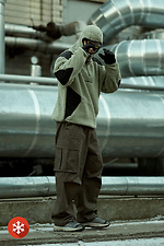 Ciepła bluza z kapturem oversize Ninja Force OGP 8043273 zdjęcie №12