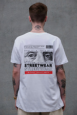 Męska oversize koszulka z nadrukiem Without Streetwear White Without 8049276 zdjęcie №2