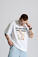 Koszulka oversize OGONPUSHKA Kittens OGONPUSHKA 8043294 zdjęcie №3