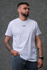 Męski T-shirt oversize z nadrukiem bez księżycowej bieli Without 8049308 zdjęcie №4