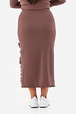 Spódnica RUFFLE brązowa Garne 3043321 zdjęcie №2