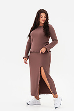 Spódnica RUFFLE brązowa Garne 3043321 zdjęcie №4