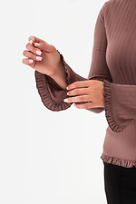Longs RUFFLE brązowy Garne 3043324 zdjęcie №8