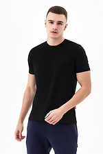 Czarny, podstawowy bawełniany T-shirt Garne 8000363 zdjęcie №4