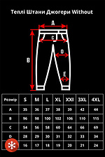 Ciepłe Spodnie Joggers Without 8048367 zdjęcie №8