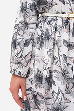 Elegancka damska sukienka AVA szara w kwiaty maxi Garne 3042448 zdjęcie №5